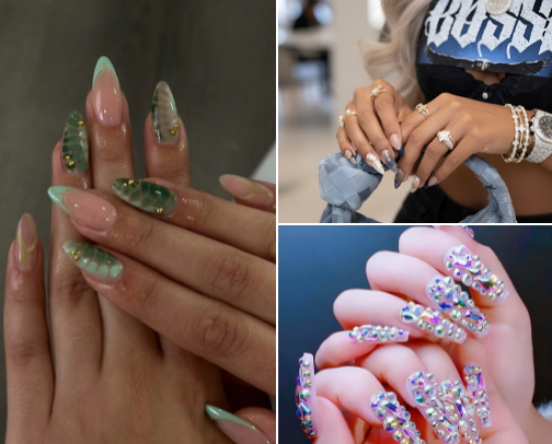 Press on Nails 💅🏽 cover photo collage