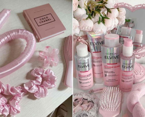 Healthy hair cover photo collage