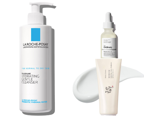 The Glow Up: Skincare & Beauty Essentials cover photo collage