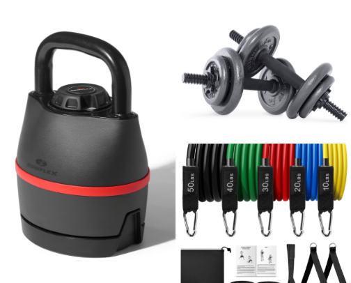 At-Home Workout Equipment Under $200 cover photo collage