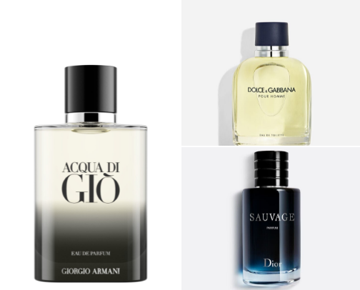 Powerful Men Cologne cover photo collage