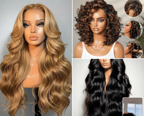 Wig Styles to Try 👑 cover photo collage
