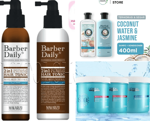 Hair care routine cover photo collage