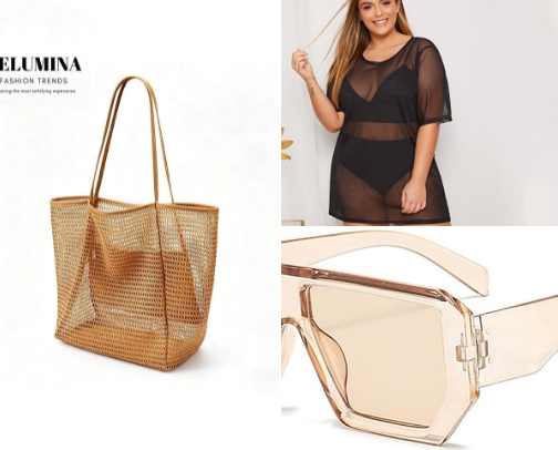 A Stylish Beach Day cover photo collage