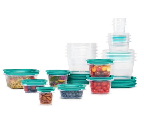 Food storage bowls cover photo collage
