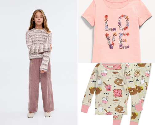 100% Cotton Clothes for Little Girls cover photo collage