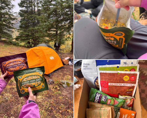 My fav backpacking food cover photo collage