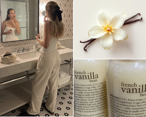 smell like VANILLA all day cover photo collage