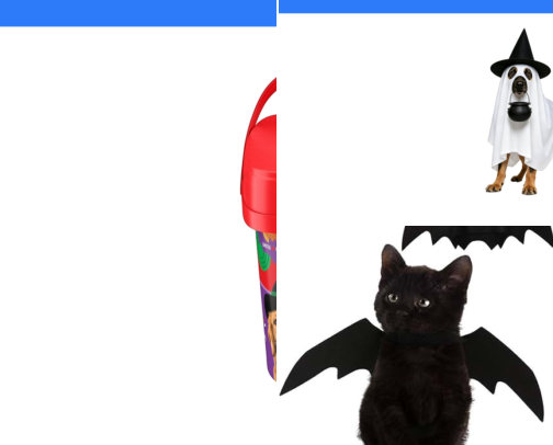 Halloween Treats and Costumes ideas for the furbabies cover photo collage