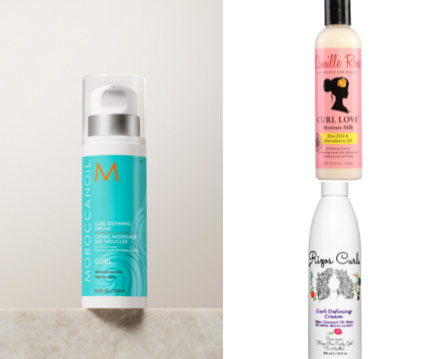 Favorite hair products for curly hair cover photo collage