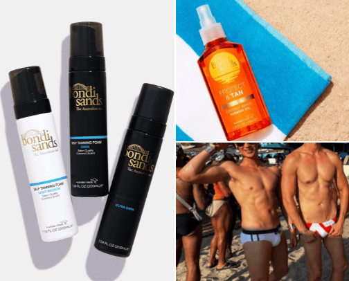 "How does your tan last so long?" cover photo collage