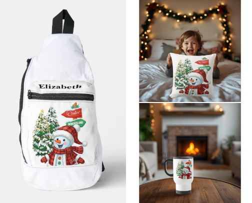 Step into a magical Winter Wonderland! ❄️⛄ cover photo collage