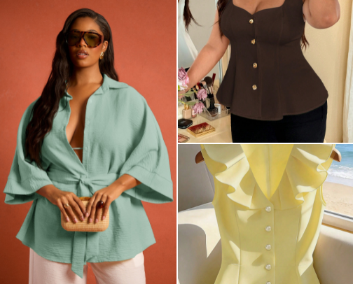 Trendy stylish from Shein cover photo collage