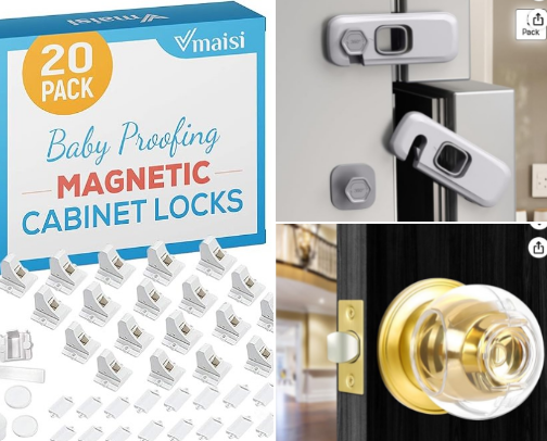 Toddlers=Chaos!  Best Child Locks for your Home! cover photo collage