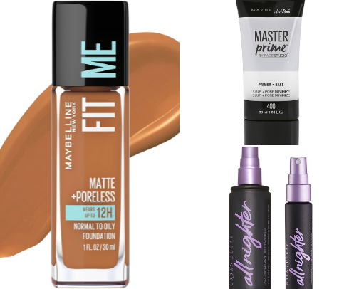 My go-to makeup products for oily skin! cover photo collage