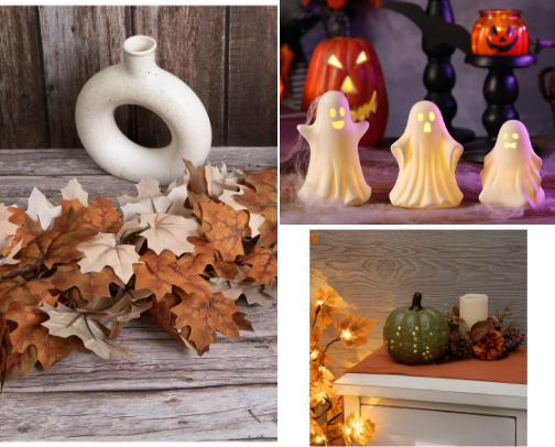Cozy Fall/ Halloween decor cover photo collage