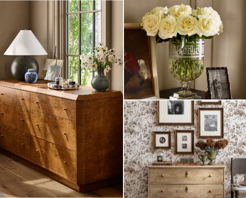 Nancy Meyers vibes home decor & furniture 🛋️ traditional & cozy cover photo collage