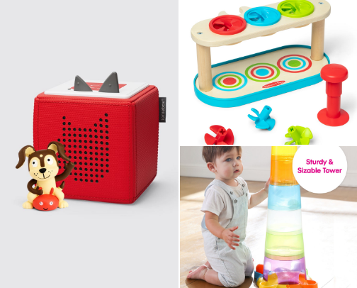 Most used toddler toys cover photo collage