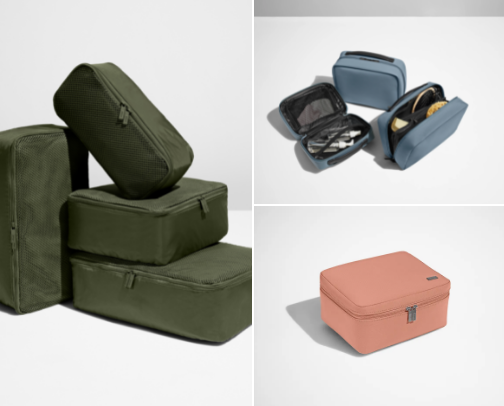 Travel accessories cover photo collage