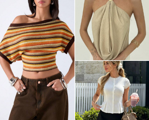 Trendy Tops for Woman cover photo collage