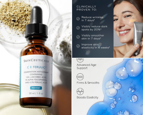 Anti-Aging Holy Grails: Best Serums & Night Creams for Glowing Skin cover photo collage