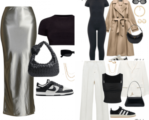 Capsule wardrobe🤍 cover photo collage
