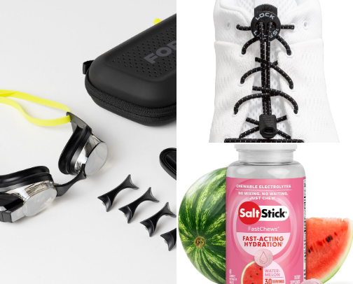 Triathlon Training. cover photo collage