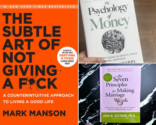 My favorite book recs cover photo collage