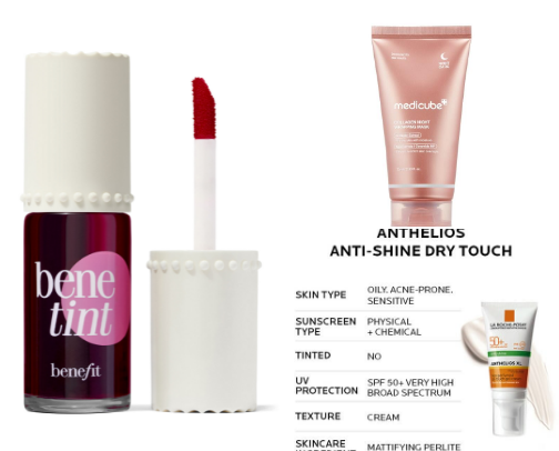 My favorite beauty recs cover photo collage