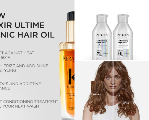 Hair essentials 💆🏻‍♀️✨ cover photo collage