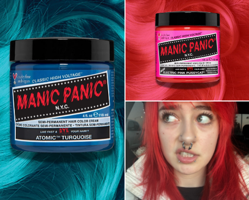 alt fashion hair dye recs & opinions ! cover photo collage