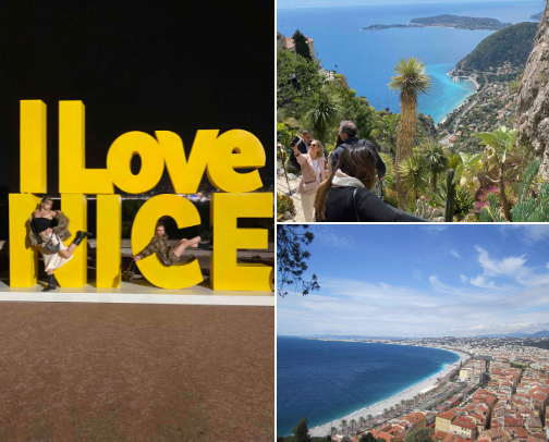 My south of France travelling route cover photo collage