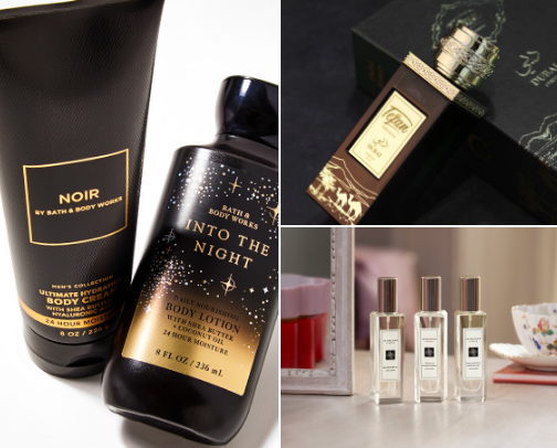 Fragrance lovers cover photo collage