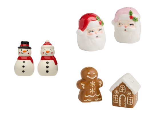 Christmas Salt and Pepper Shakers cover photo collage