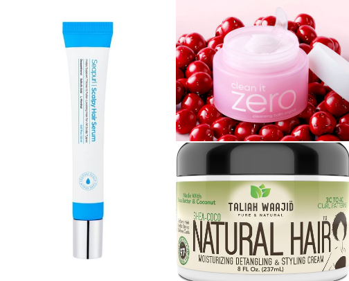 Skincare / Hair care products cover photo collage