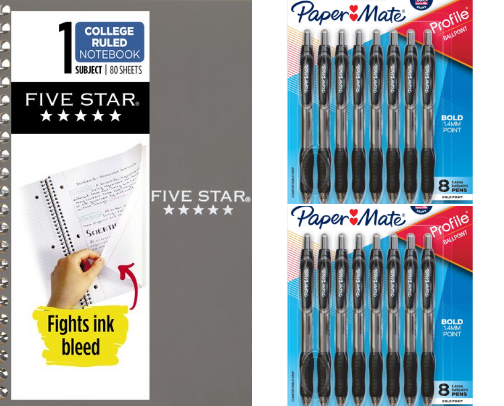 School supplies cover photo collage