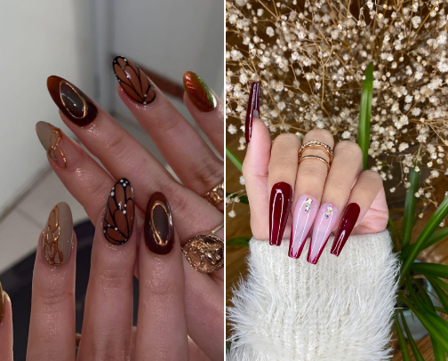 Fall Nails 🤎🍂 cover photo collage