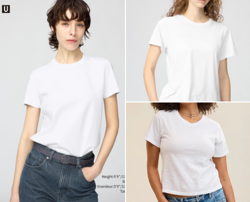 Favourite White Tees cover photo collage