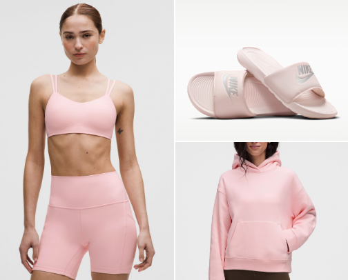 🎀Gym Day But Make It Cute 🎀 pink outfits to work up a sweat in cover photo collage