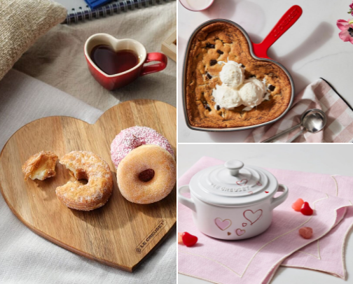 Le Creuset Valentine's Day Gifts cover photo collage