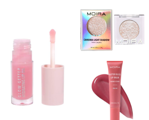 The best lips oil hydrating and more makeup by Moira cover photo collage