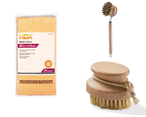 Simple Non-Toxic Cleaning Tools for a Healthy Home cover photo collage