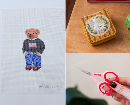 Needlepoint & Embroidery cover photo collage