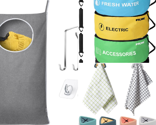 RV Must-Haves: Storage, Setup & Everyday Comfort cover photo collage