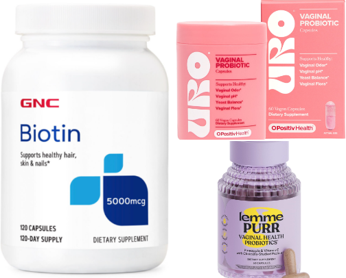 My most used health items/products💊 cover photo collage