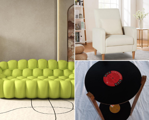 BUILD YOUR LIVING ROOM cover photo collage
