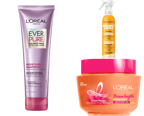 Affordable Walmart hair products cover photo collage
