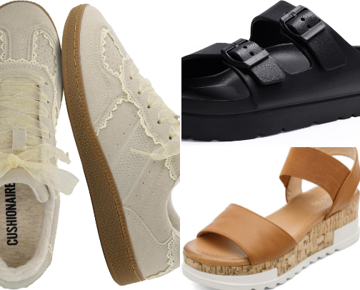 Spring shoes in my closet cover photo collage