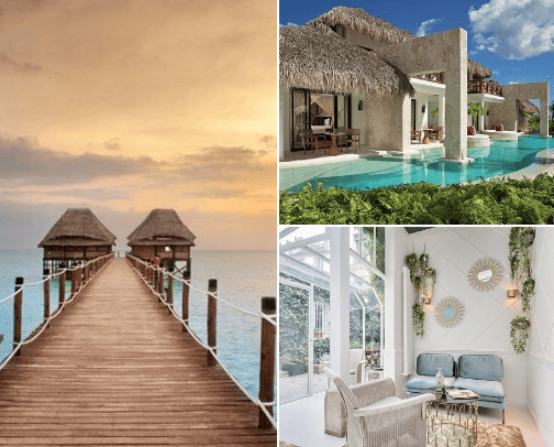 Beautiful destinations and hotels ✈️ cover photo collage