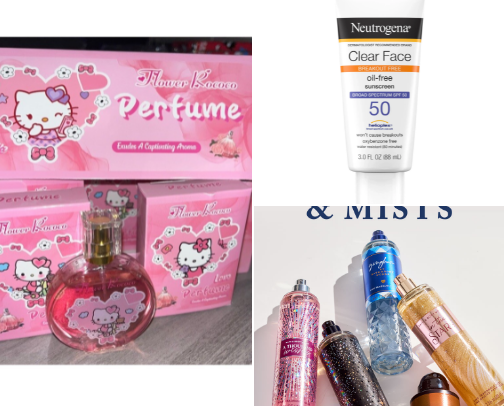 Favorite fragrances/lotion cover photo collage